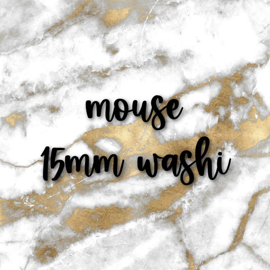 Mouse | Foiled Fandom 15mm Washi Overlay