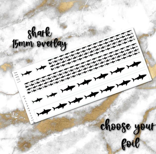 Shark | 15mm Washi Overlay