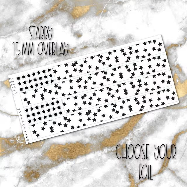 Starry | 15mm Washi Overlay