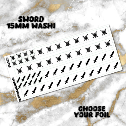 Sword | 15mm Washi Overlay