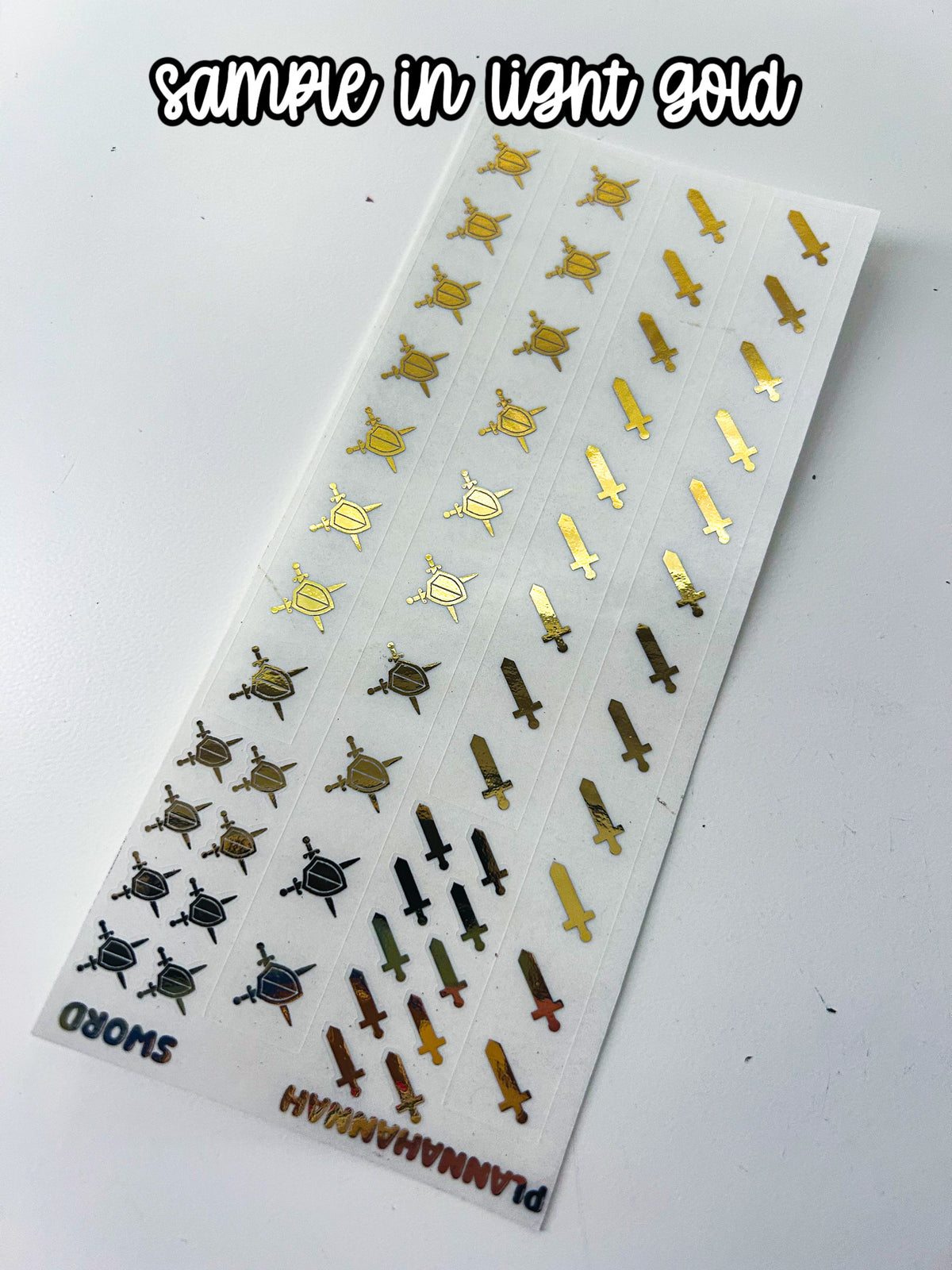 Sword | 15mm Washi Overlay