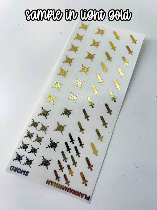 Sword | 15mm Washi Overlay