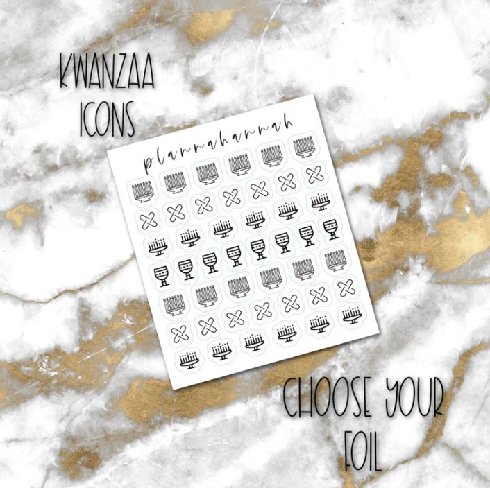 Kawanzaa | Foiled Holiday Icons