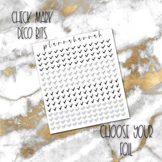 Check Mark | Foiled Deco Bits