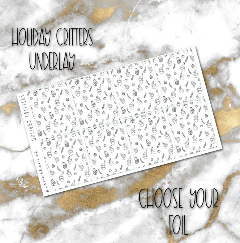 Holiday Critters | Foiled Holiday Underlays