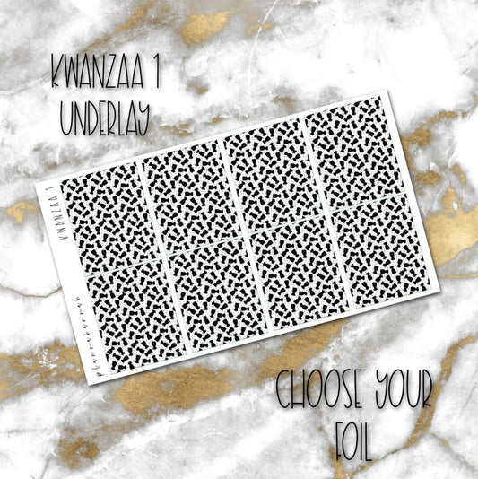 Kwanzaa 1 | Foiled Holiday Underlays