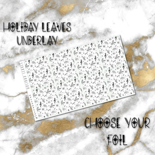 Holiday Leaves | Foiled Holiday Underlays
