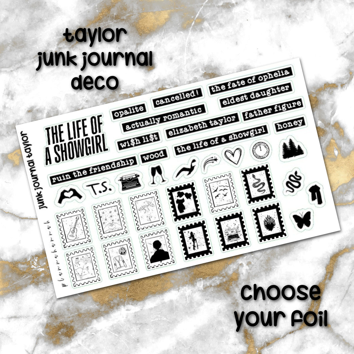 Taylor Junk Journal  | Foiled Deco