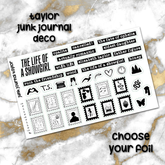 Taylor Junk Journal  | Foiled Deco