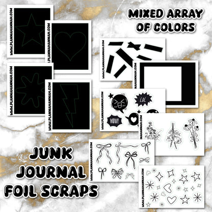 Junk Journal V1 | Mixed Foil Journaling Stickers