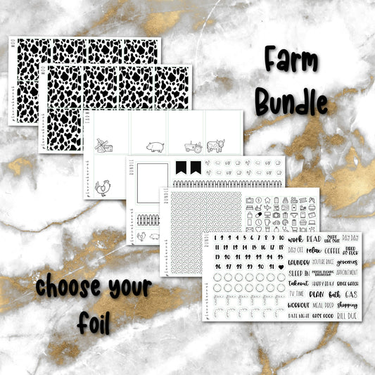 Farm Bundle | Foiled Sticker Bundle