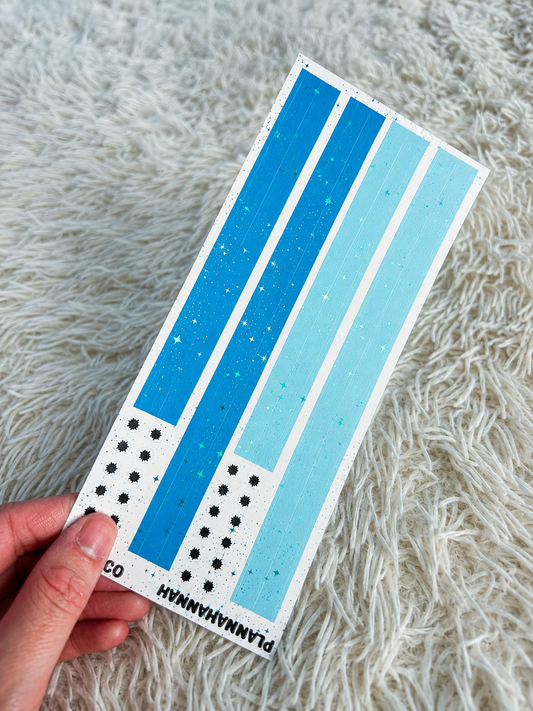 Blue | Foiled Washi