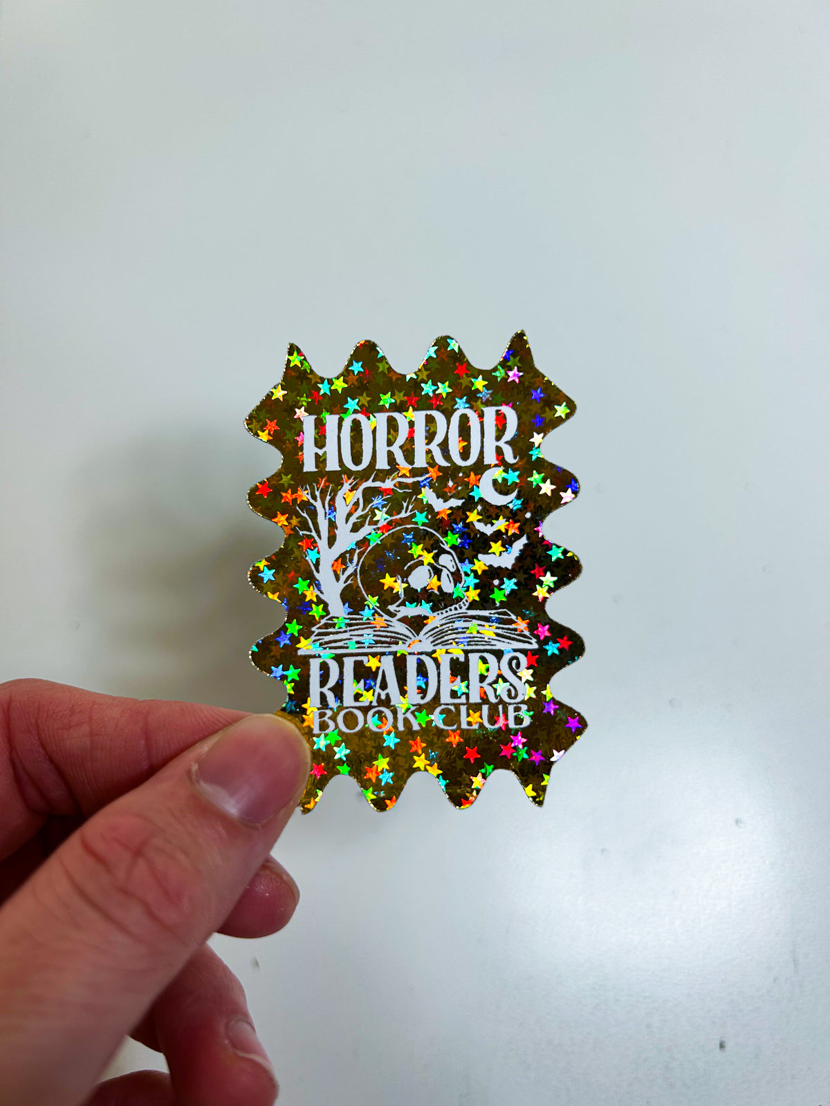 Horror Reader | Foiled Die Cut Sticker *NOT WATERPROOF*
