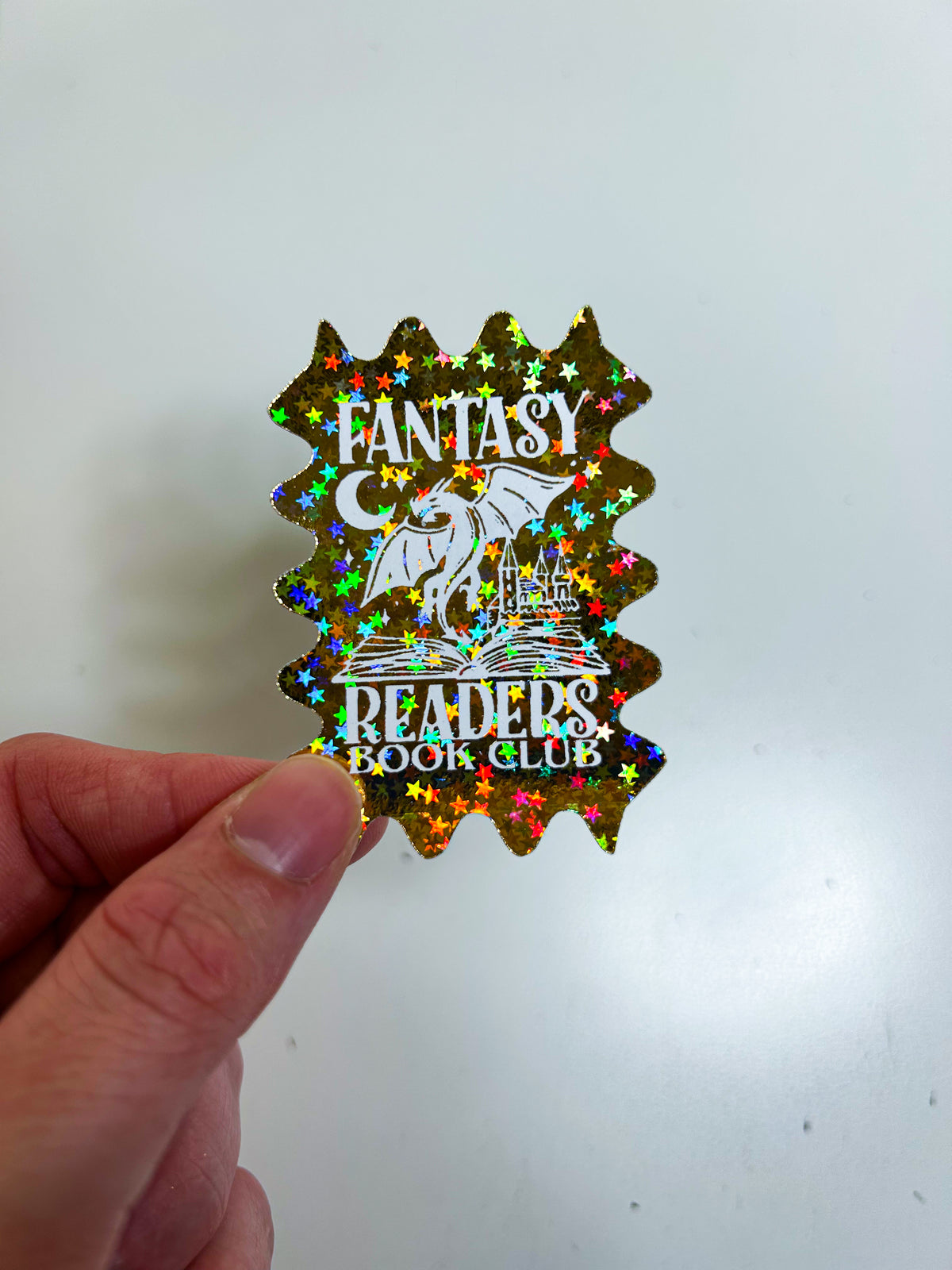 Fantasy Reader | Foiled Die Cut Sticker *NOT WATERPROOF*