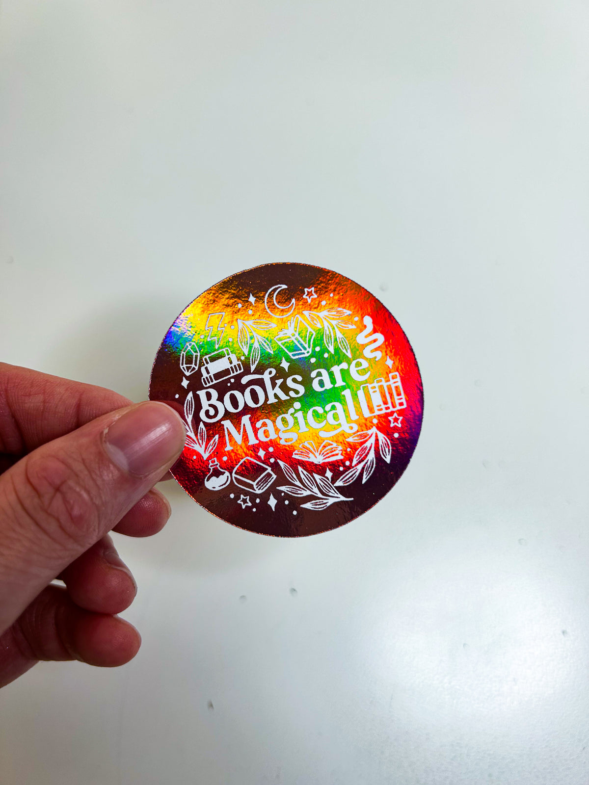 Books are Magical | Foiled Die Cut Sticker *NOT WATERPROOF*