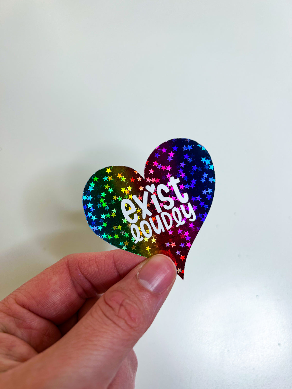 Exist Loudly | Foiled Die Cut Sticker *NOT WATERPROOF*