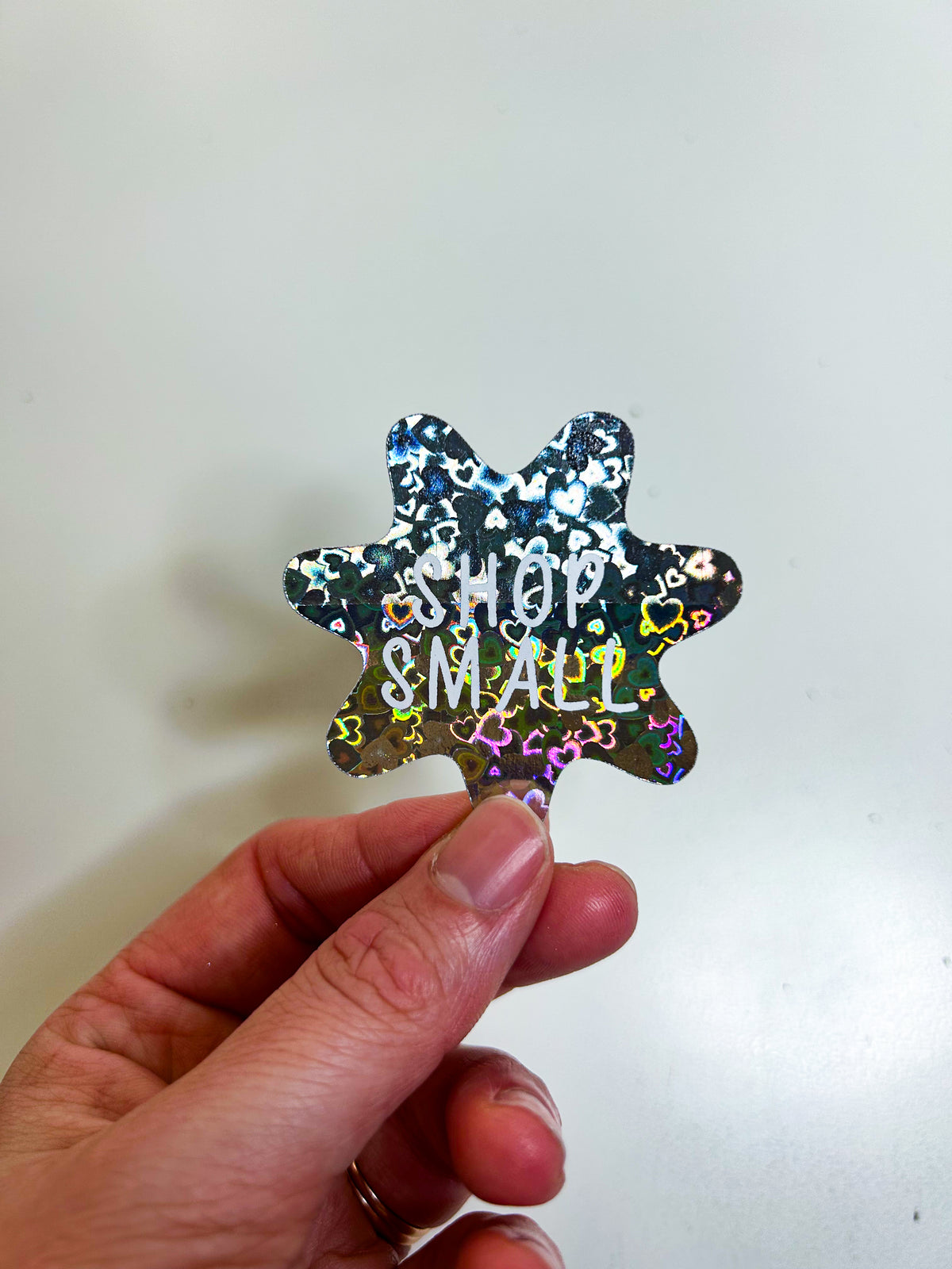 Shop Small | Foiled Die Cut Sticker *NOT WATERPROOF*