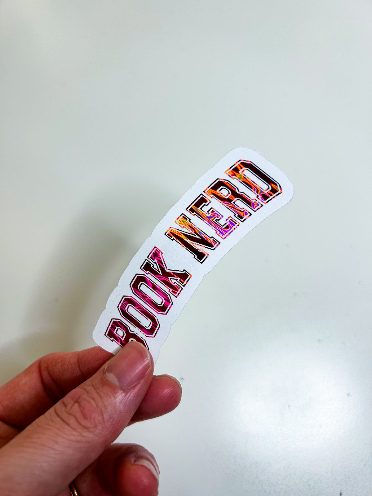 Book Nerd | Foiled Die Cut Sticker *NOT WATERPROOF*