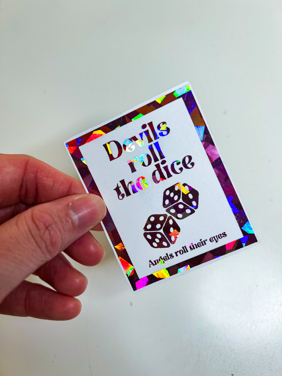 Devil's Dice | Foiled Die Cut Sticker *NOT WATERPROOF*