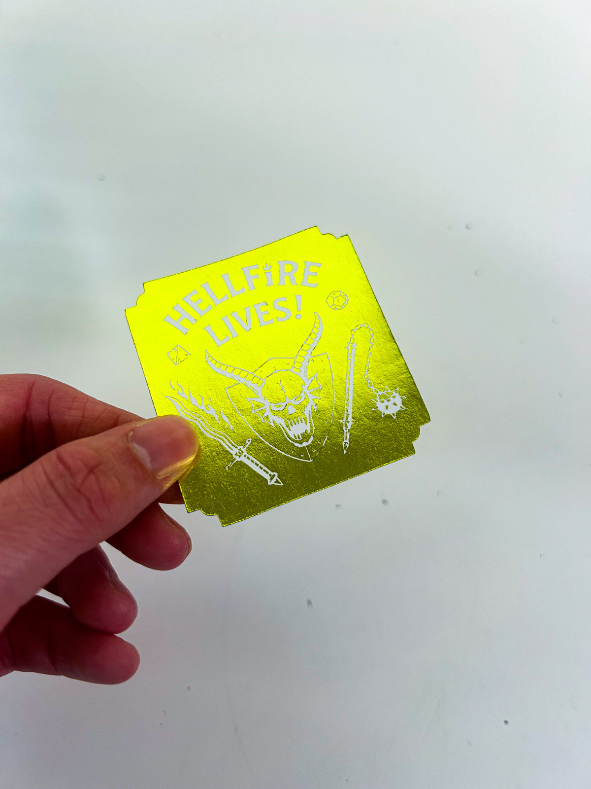 Eddie | Foiled Die Cut Sticker *NOT WATERPROOF*