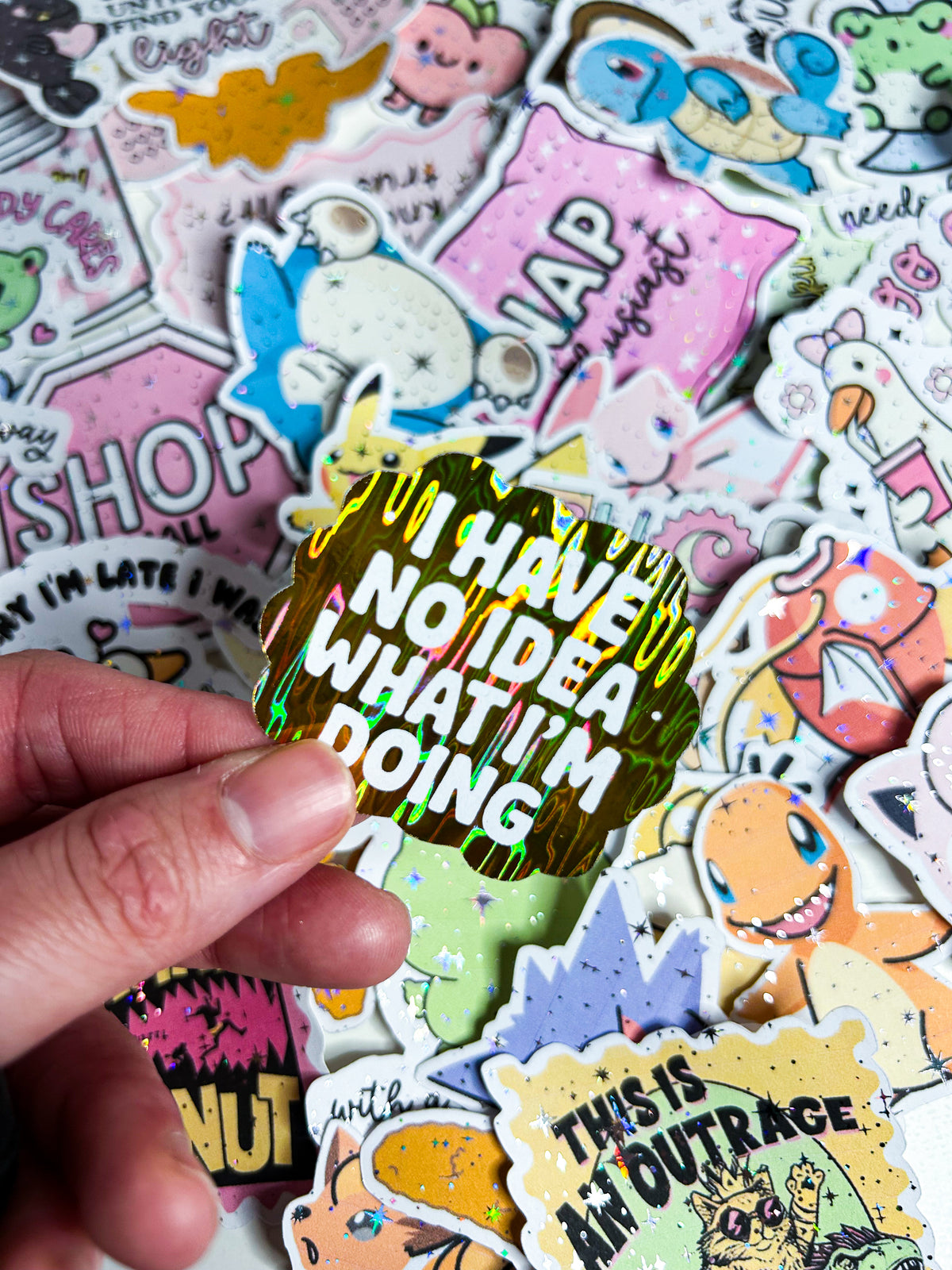 I Have No Idea What I'm Doing | Foiled Die Cut Sticker *NOT WATERPROOF*