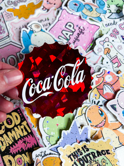 Cola | Foiled Die Cut Sticker *NOT WATERPROOF*
