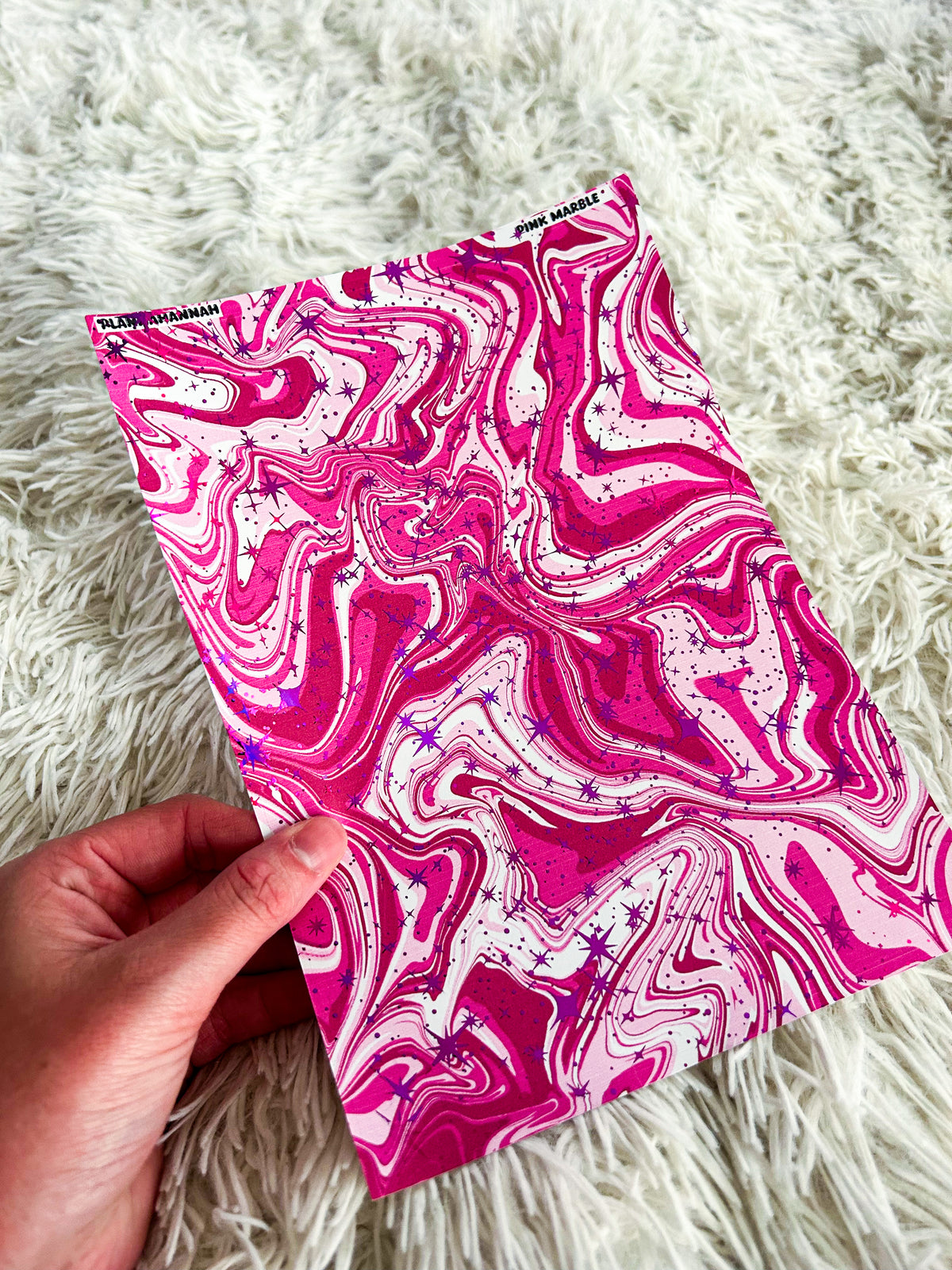 Pink Marble | Foiled A5 Paper