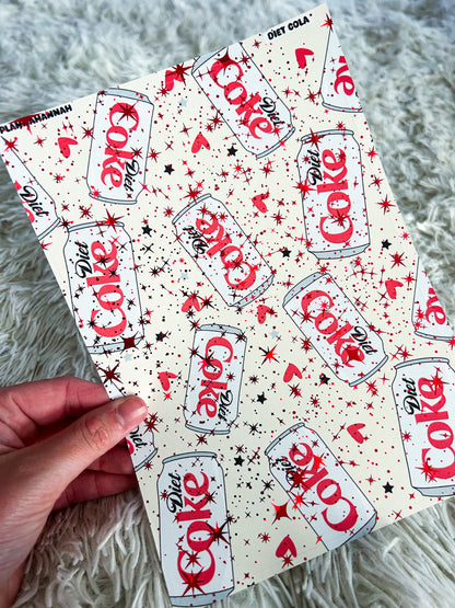 Diet Cola | Foiled A5 Paper