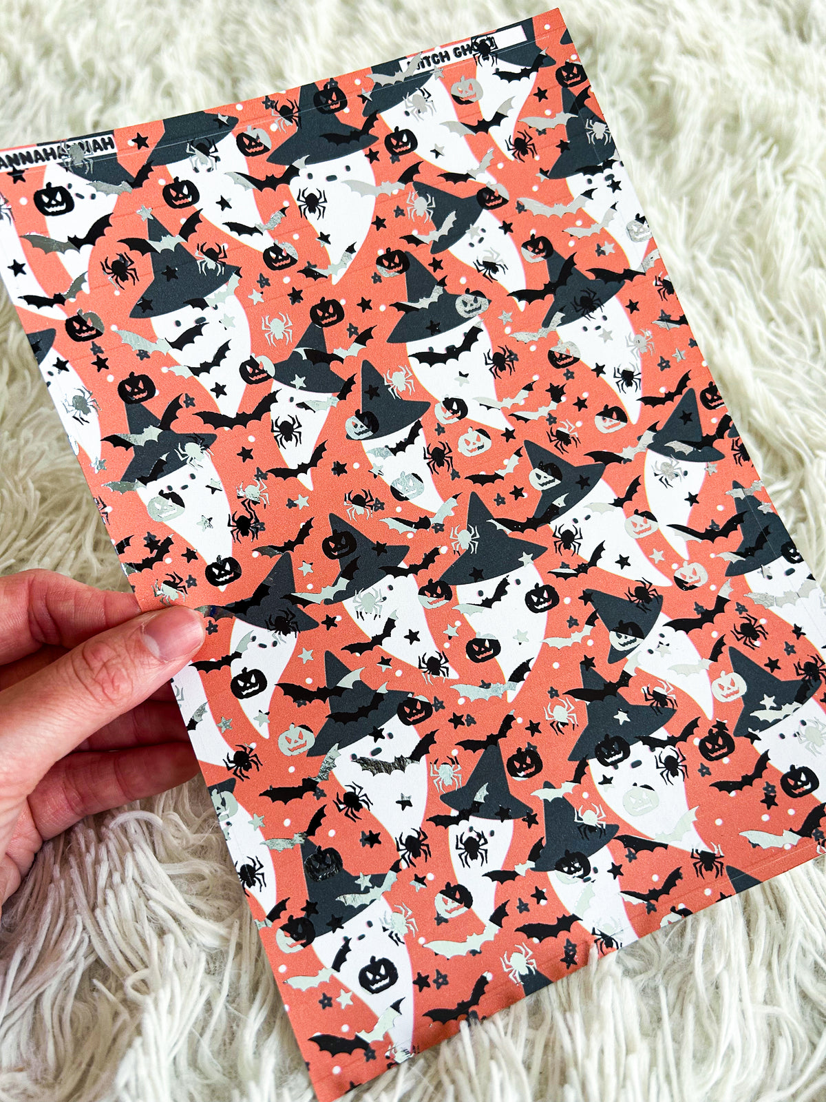 Witch Ghost | Halloween Foiled A5 Paper