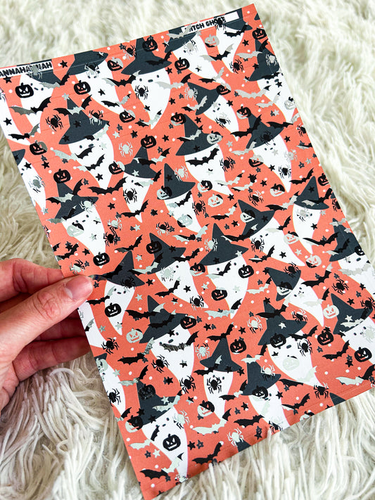 Witch Ghost | Halloween Foiled A5 Paper