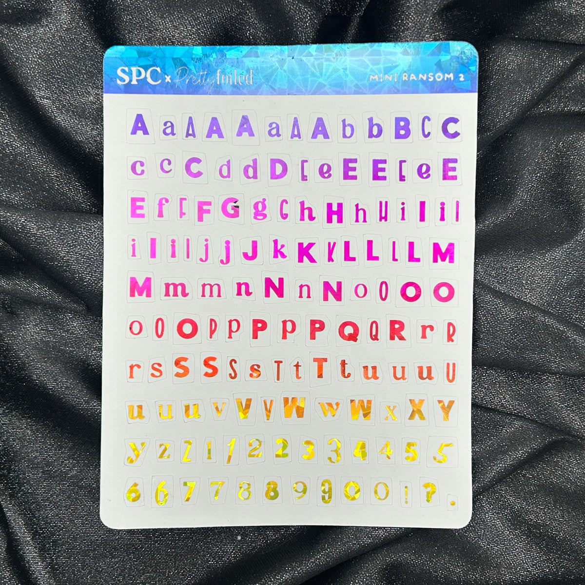 Mini Ransom 2 | ScribblePrintsCo x Pretty Foiled Deco