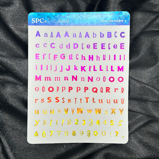 Mini Ransom 2 | ScribblePrintsCo x Pretty Foiled Deco