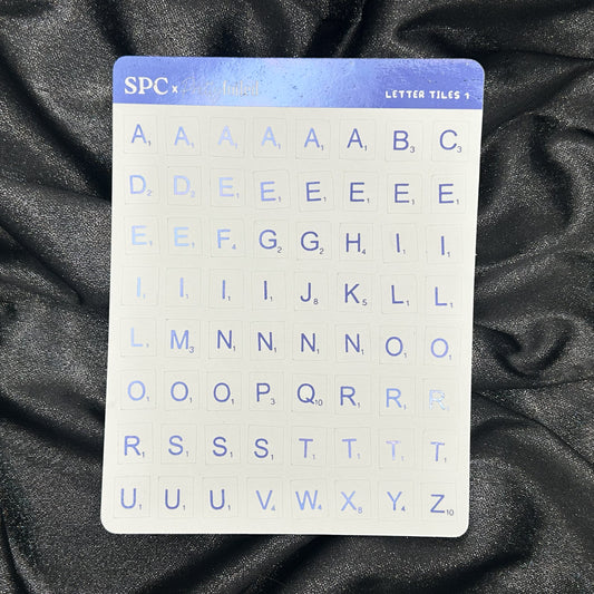 Letter Tiles 1 | ScribblePrintsCo x Pretty Foiled Deco