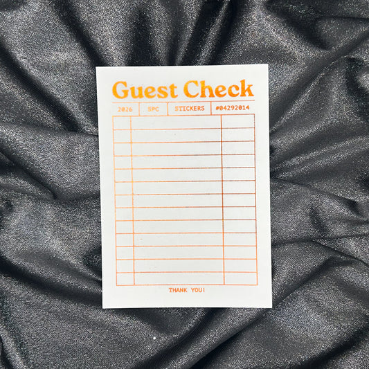 Guest Check | ScribblePrintsCo x Pretty Foiled Deco