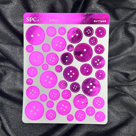 Buttons | ScribblePrintsCo x Pretty Foiled Deco