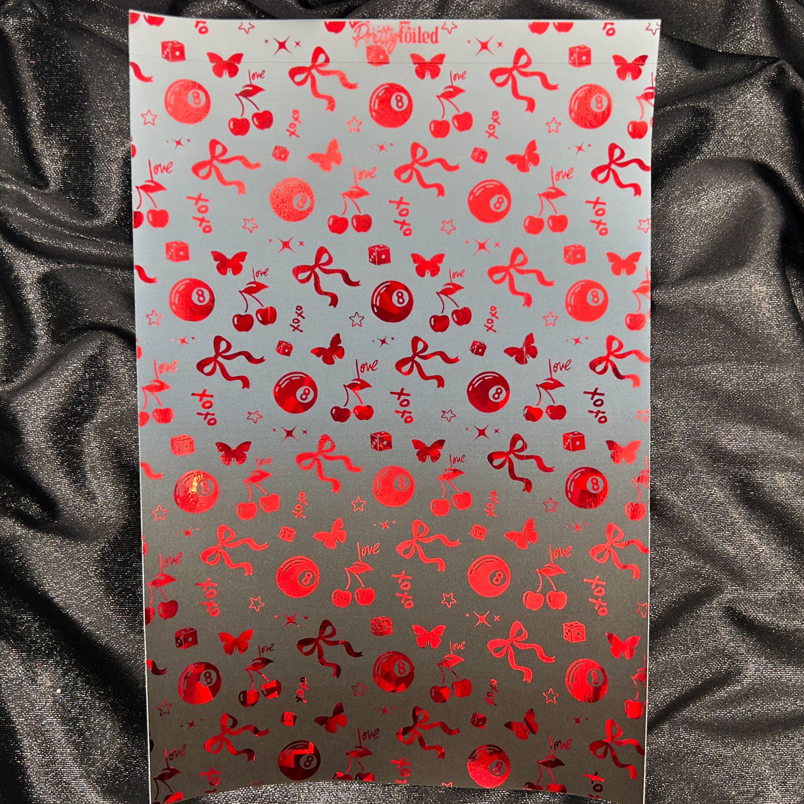 Ombre Cool Girl | Pretty After Dark A5 Background Paper – Pretty Foiled