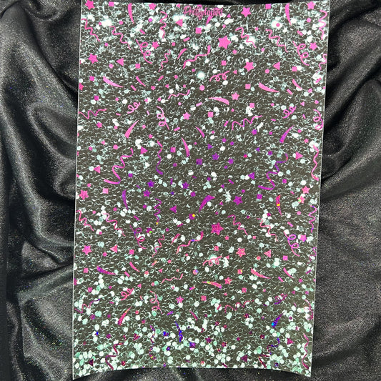 Black Glitter | Celebrate After Dark A5 Background Paper