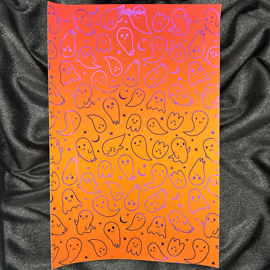 Orange Ombre | Halloween After Dark A5 Background Paper