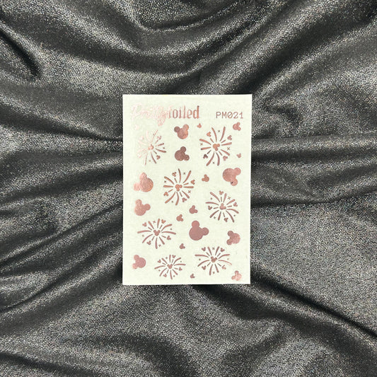 Magical Fireworks - Pretty Mini 021 | Foiled Deco