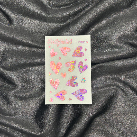 Heart - Pretty Mini 019 | Foiled Deco