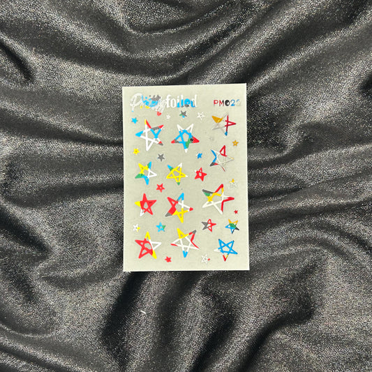 Hand Drawn Stars - Pretty Mini 022 | Foiled Deco