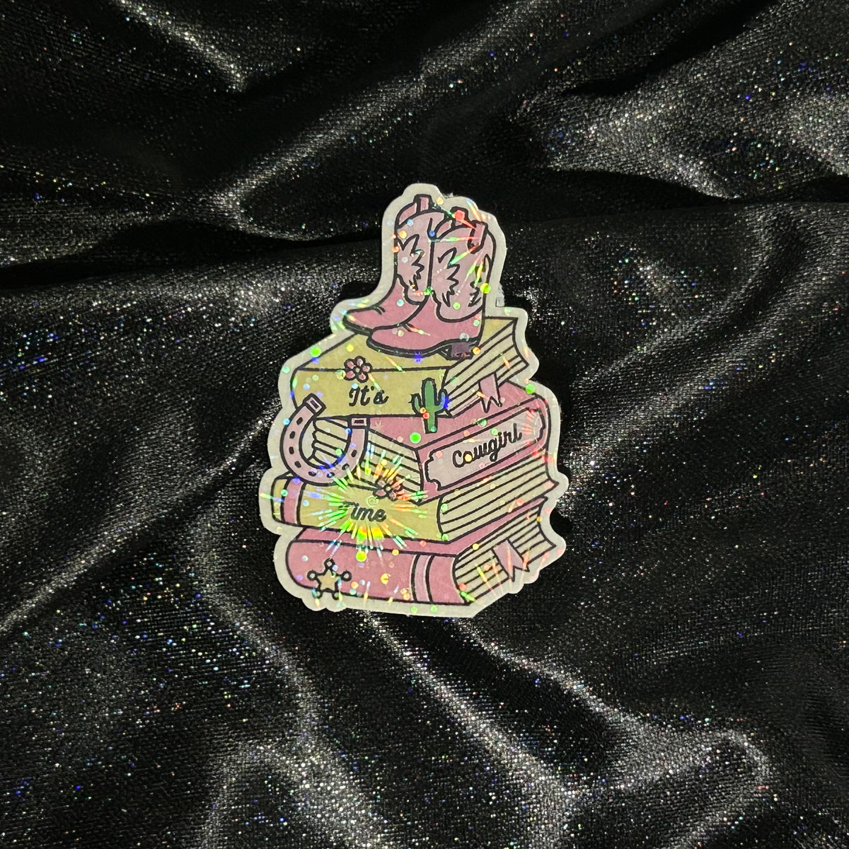 Book Stack | Holographic Die Cut