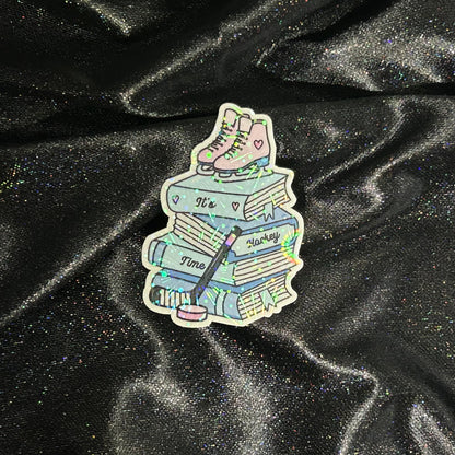 Book Stack | Holographic Die Cut