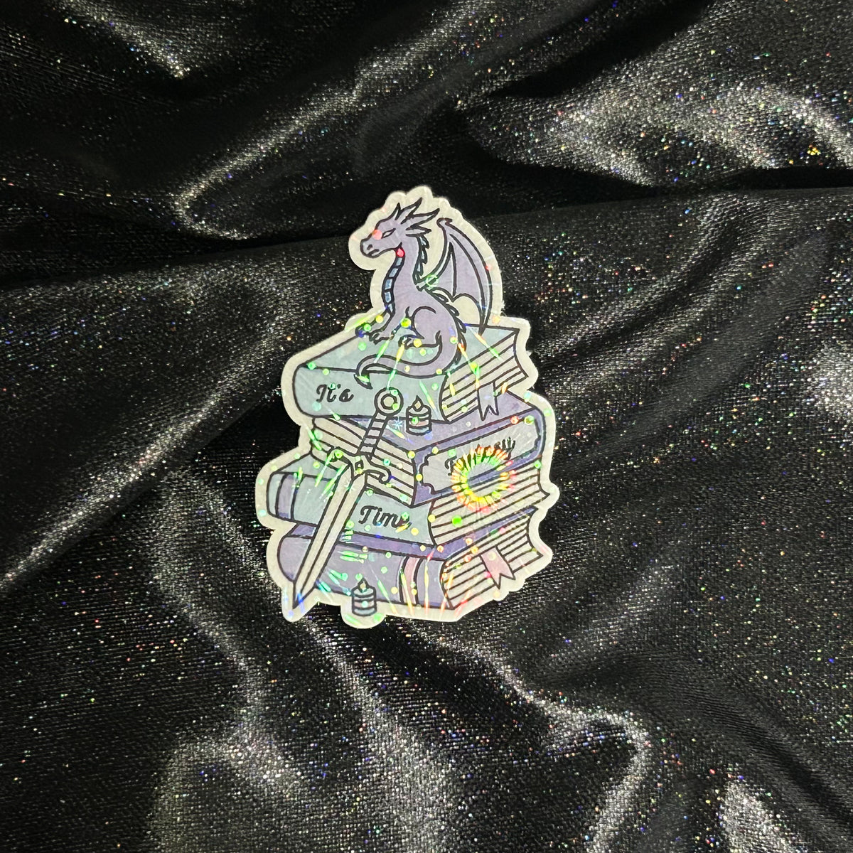 Book Stack | Holographic Die Cut