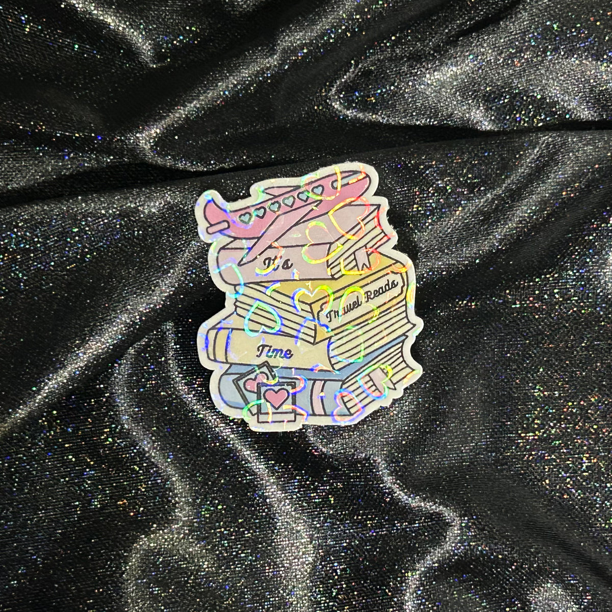 Book Stack | Holographic Die Cut