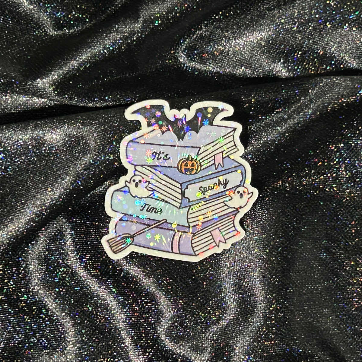 Book Stack | Holographic Die Cut