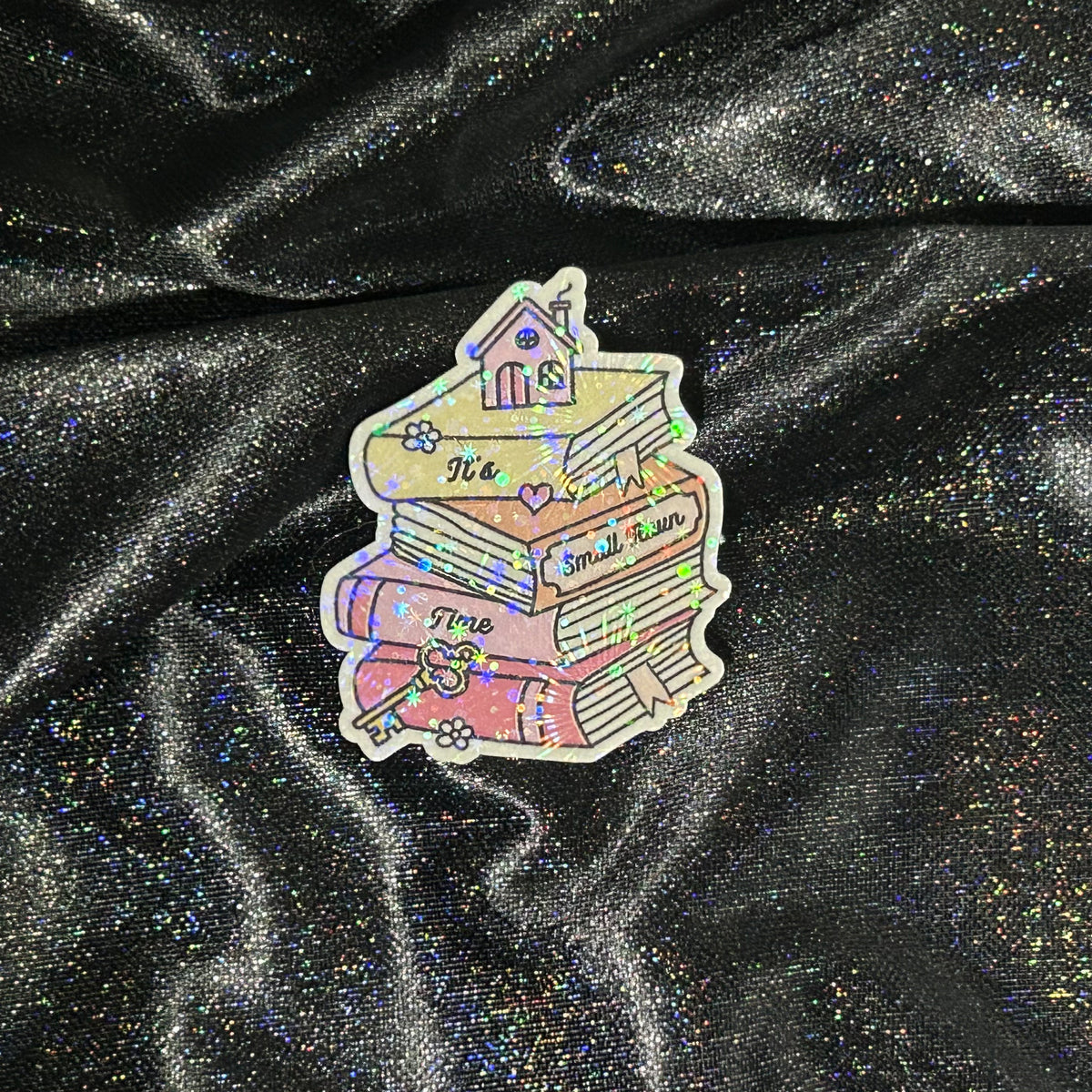 Book Stack | Holographic Die Cut