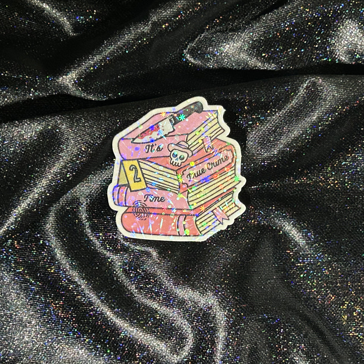 Book Stack | Holographic Die Cut