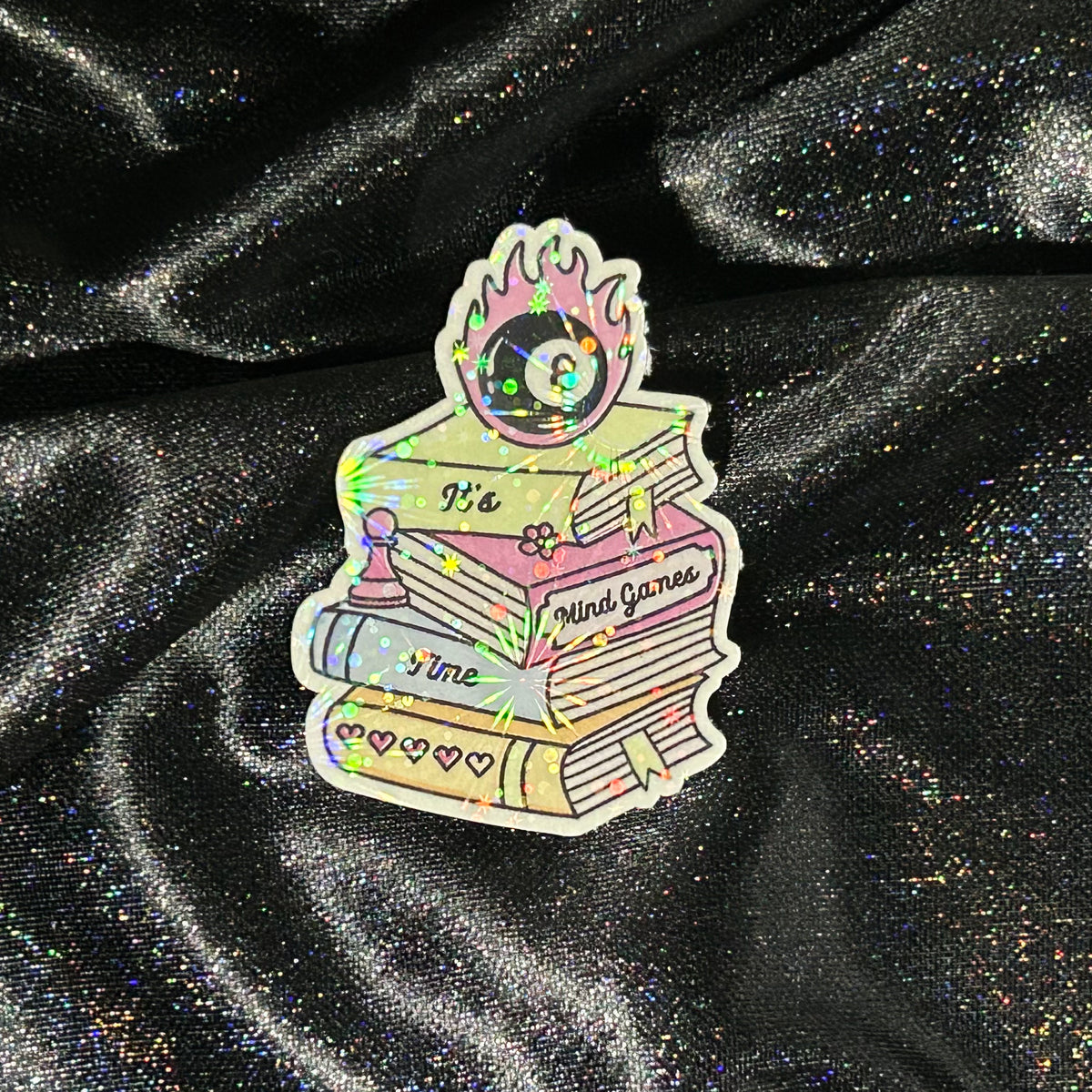 Book Stack | Holographic Die Cut