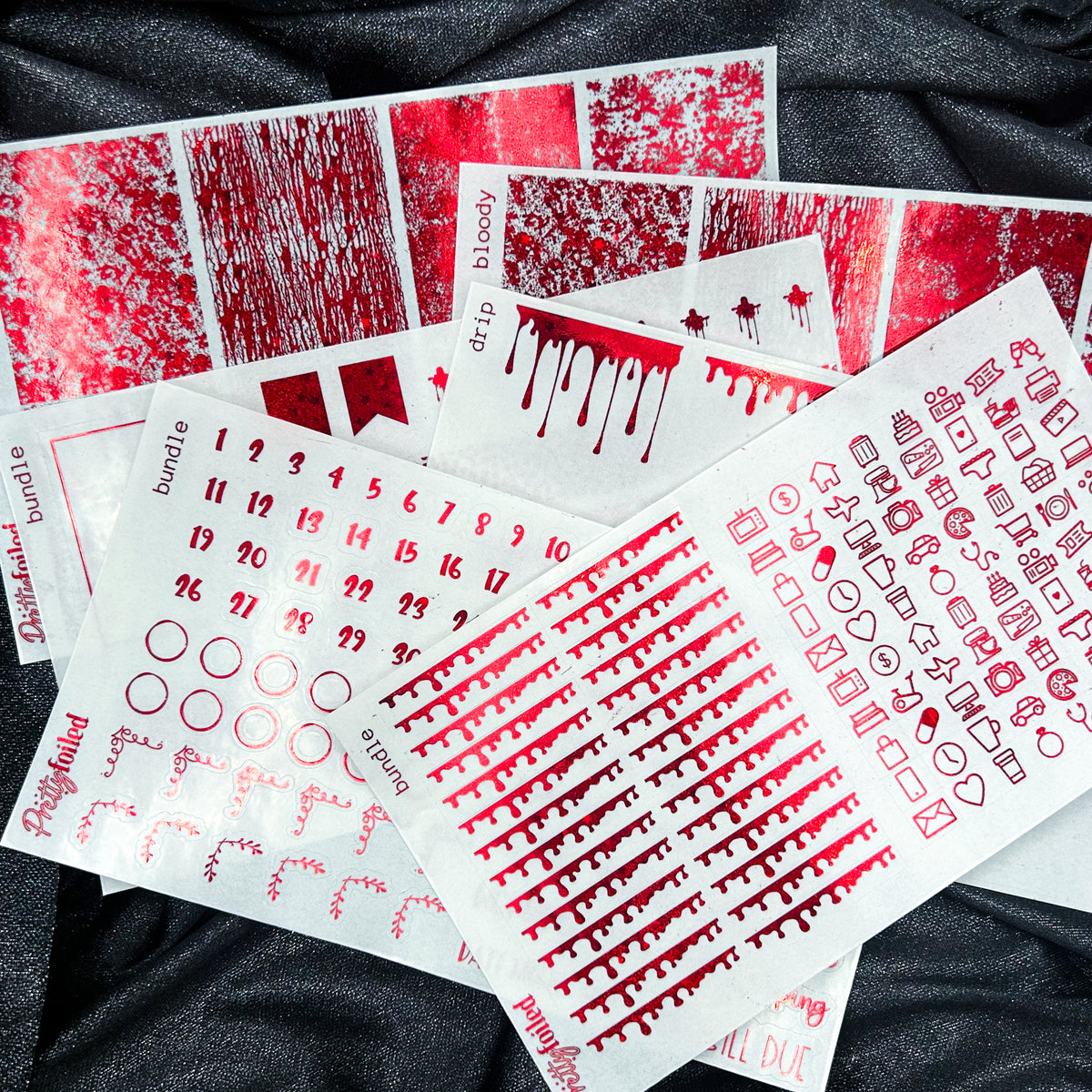 Bloody Bundle | Foiled Halloween Sticker Bundle